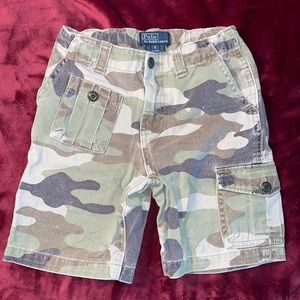 Polo by Ralph Lauren boys size 5 camouflage shorts, excellent condition.